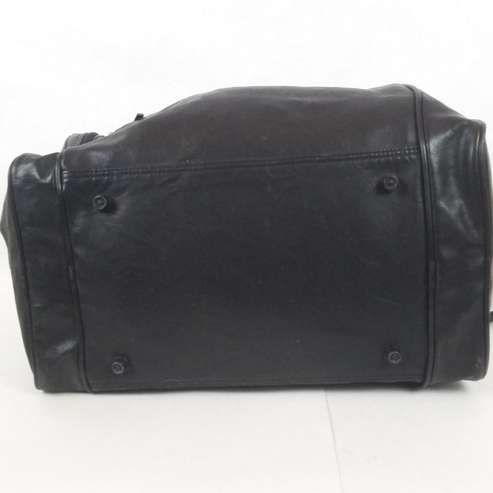 Vintage Wilson Black Leather Duffel Gym Bag - Picture 8 of 8
